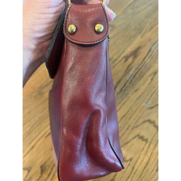 Etienne aigner vintage red leather handbag old money classic elegant purse - Picture 5 of 8